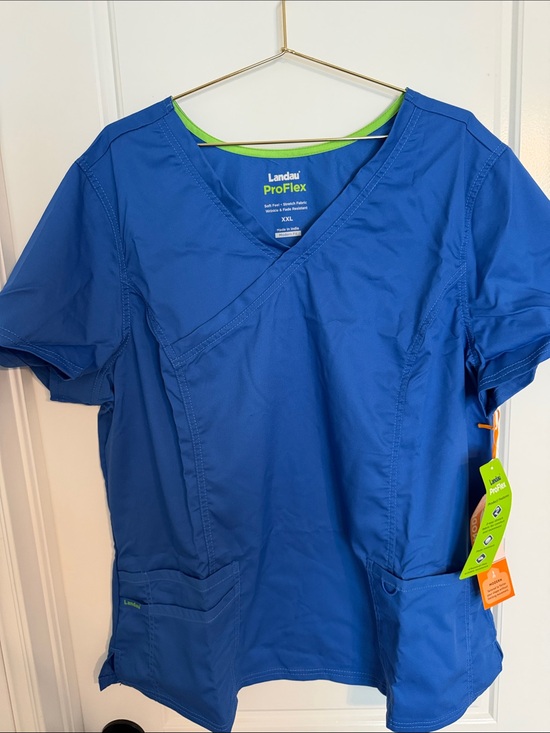Landau Tops - Landau ProFlex Royal Blue Scrub Top